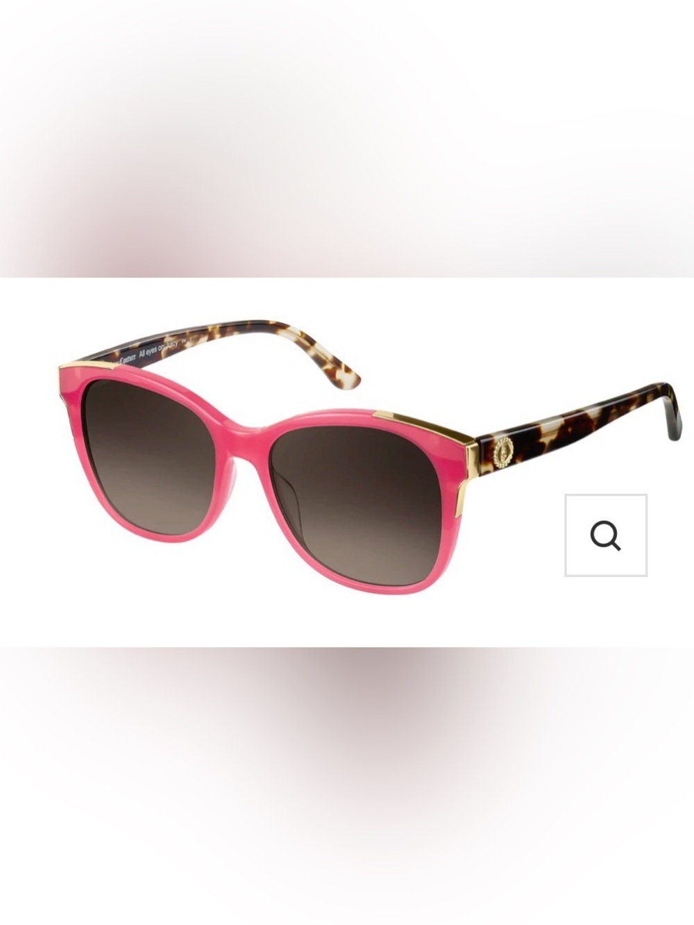 Juicy Couture coral Frame Sunglasses with Dark Lenses